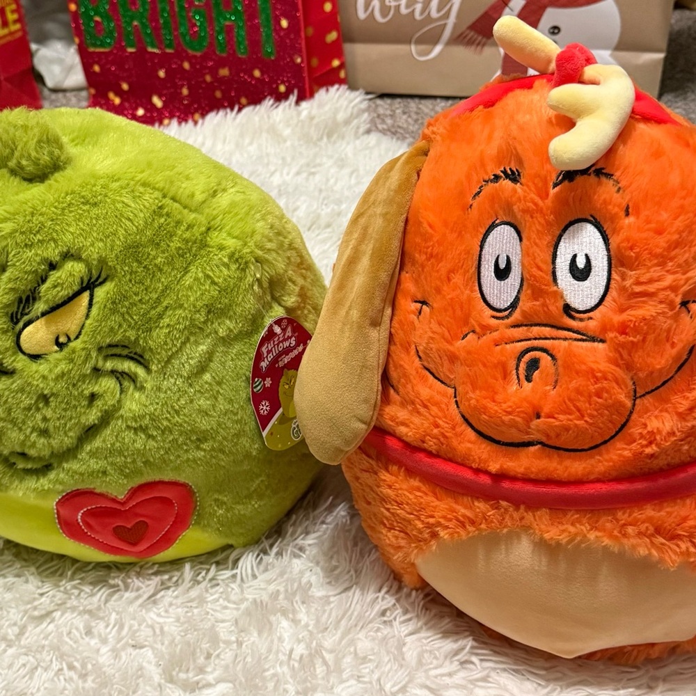 Dr. Seuss Grinch and Max Plush Set - Green and Orange